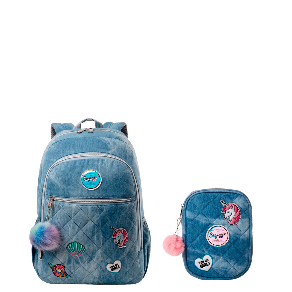 mochila de jeans