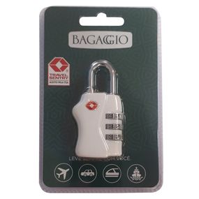 Cadeado para Mala TSA com Segredo 3 dígitos Branco