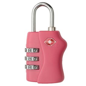 Cadeado para Mala TSA com Segredo 3 dígitos Rosa