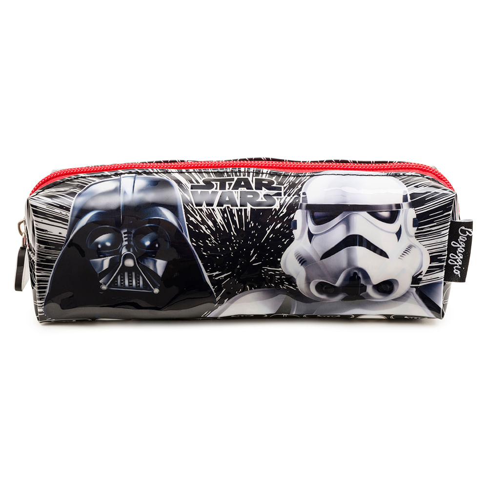 Estojo Escolar Masculino Star Wars Preto