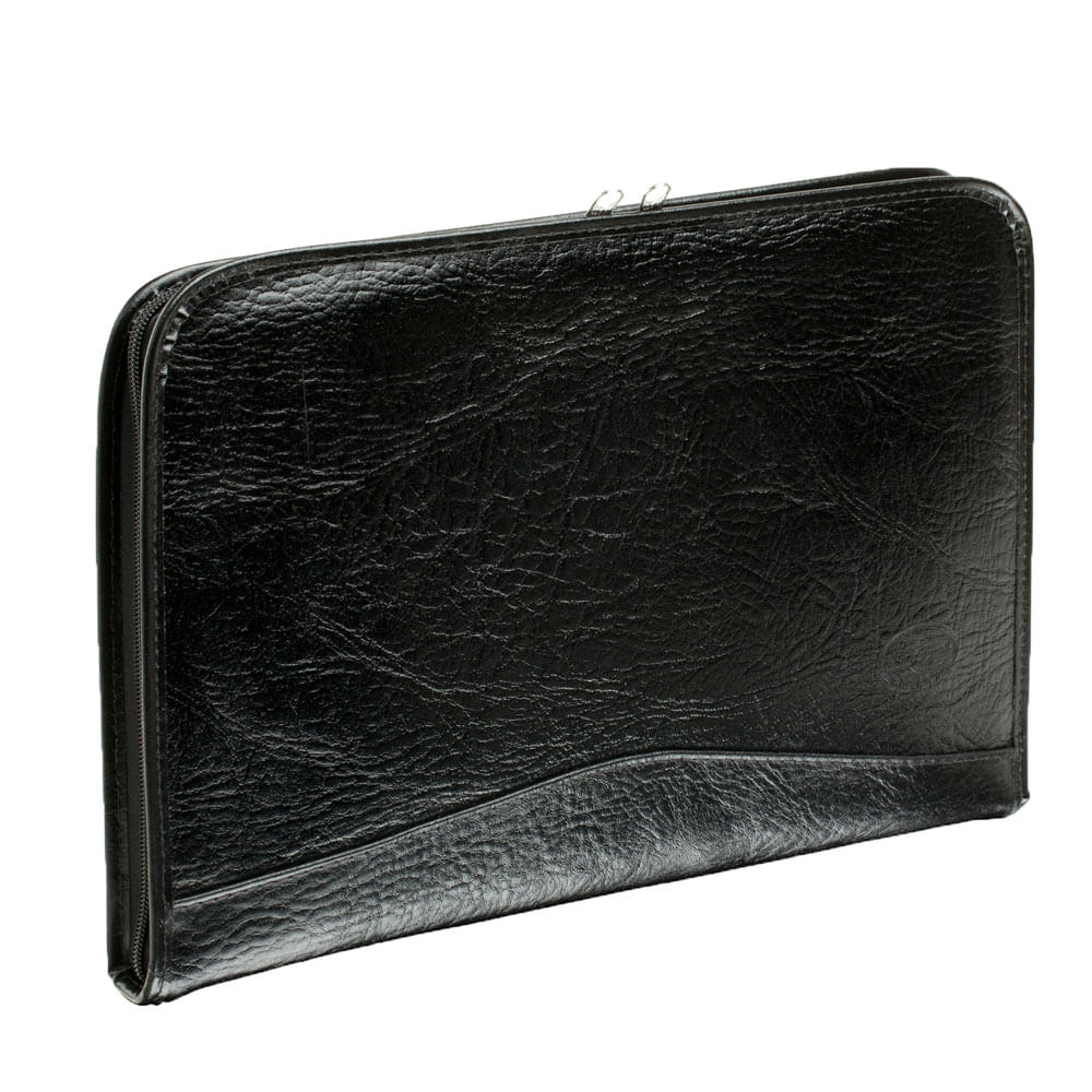 Pasta Masculina de Couro Envelope Bagaggio Preta