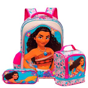 Kit Mochila Moana Vermelho