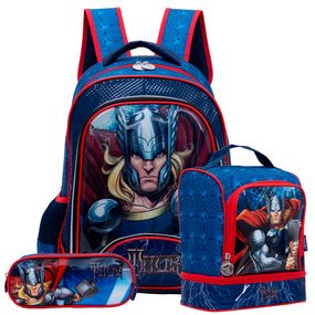 Kit Mochila Thor Azul