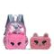 Kit Gatinho -Mochila e Estojo Rosa