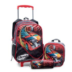 Kit Mochilete Racing Car Preto