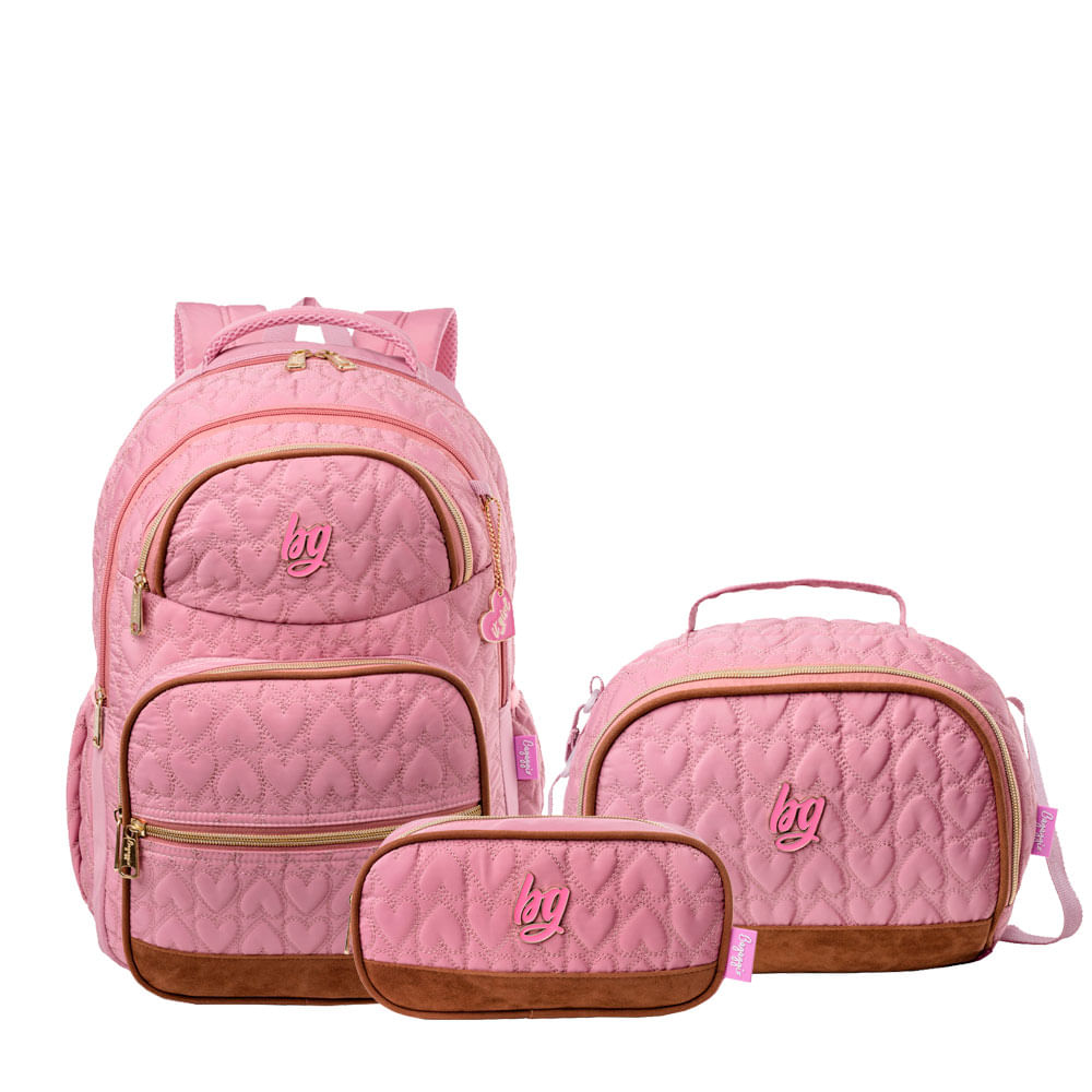 Kit Mochila BG Girl Rosa