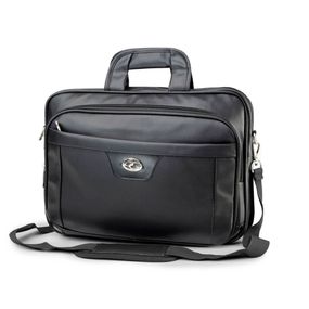 Pasta Masculina Executiva com 2 Divisões e Porta Notebook Preta