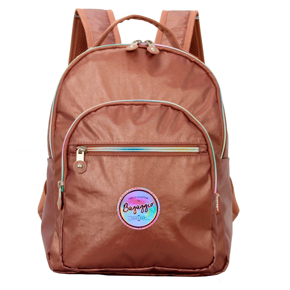 Mochila Escolar Feminina Perolada Vermelha
