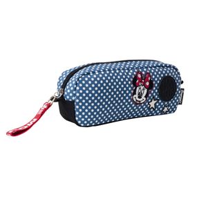 Nécessaire Viagem Feminina Pequena Minnie Patches Azul – foto 2