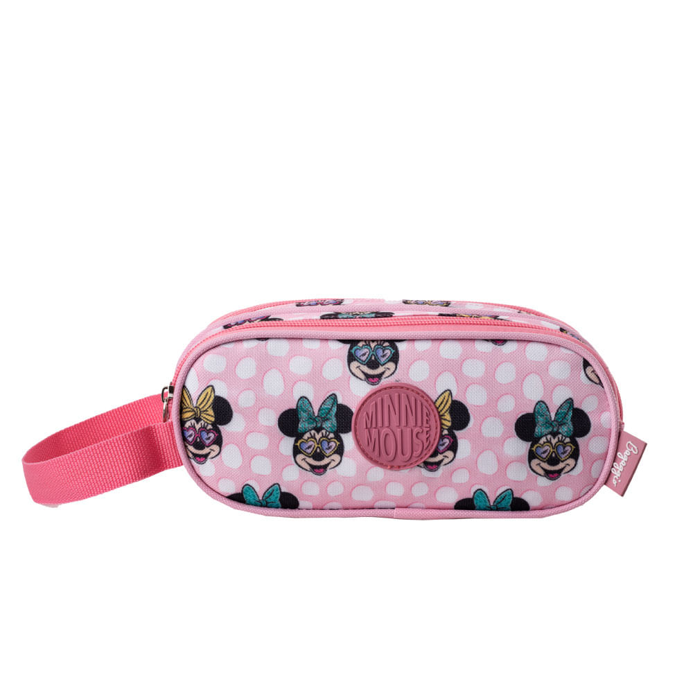 Nécessaire Viagem Feminina Pequena  Minnie Fun Rosa