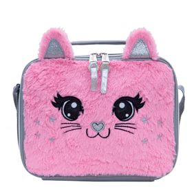 Lancheira Escolar Feminina Térmica Gatinho Rosa