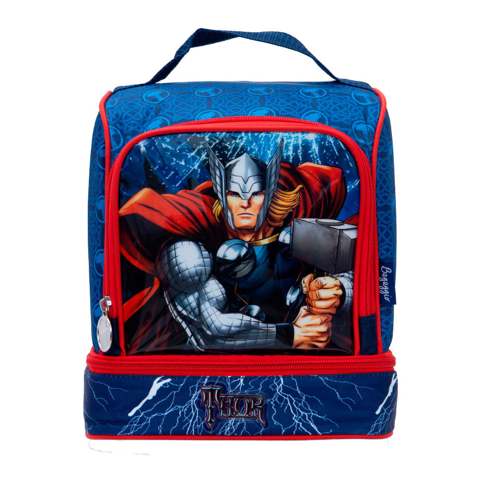 Lancheira Infantil Masculina Térmica Thor Azul