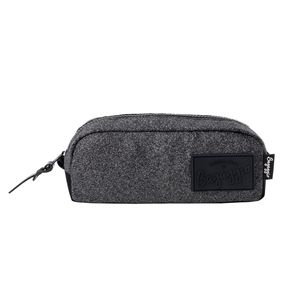 Estojo Escolar Feminino Glitter Prata