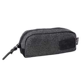 Estojo Escolar Feminino Glitter Prata – foto 2