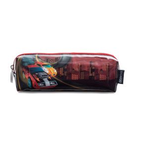 Estojo Escolar Masculino Racing Car Preto