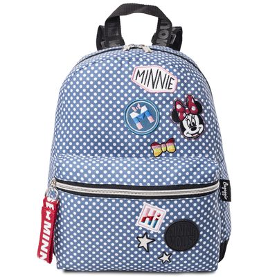 MOCHILINHA-MINNIE-PATCHES-20J--AZUL-U-----------------------0301