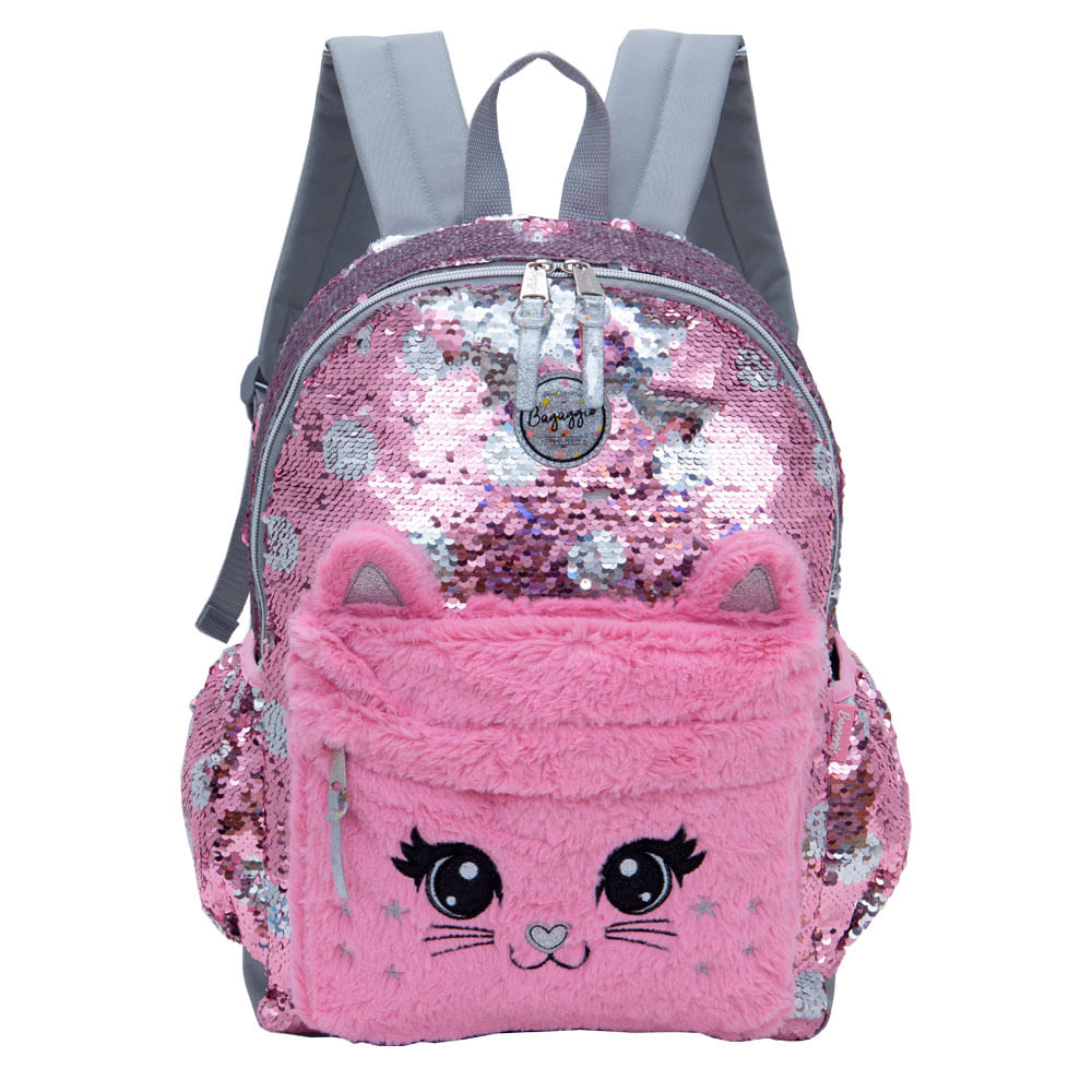 Gatinho Mochila Escolar Gatos KIT ESCOLAR GATO ESPACIAL SEANITE