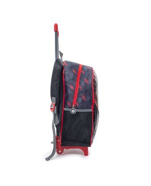 Mochila Escolar Masculina Racing Car com Rodinha Preta – foto 3