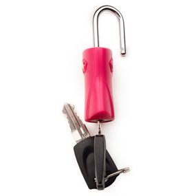 Cadeado para Mala TSA com Chave SwissOne Rosa