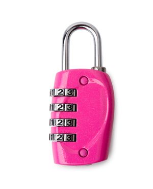 Cadeado para Mala com Segredo 4 dígitos Neon Rosa – foto 5