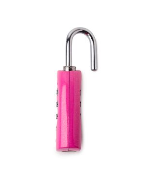 Cadeado para Mala com Segredo 4 dígitos Neon Rosa – foto 6