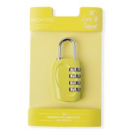 Cadeado para Mala com Segredo 4 dígitos Neon Amarelo