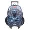 Mochila Escolar Masculina Marvel Pantera Negra com Rodinha Preta