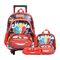 Kit Mochila com Rodas Disney Carros com Lancheira e Estojo Vermelho