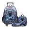 Kit Mochila com Rodas Marvel Pantera Negra com Lancheira e Estojo Preto