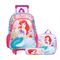 Kit Mochila com Rodas Disney Ariel com Lancheira e Estojo Rosa