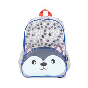 Mochila Infantil Pets Cachorro Cinza