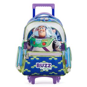 Mochila Escolar Masculina Disney Buzz Lightear com Rodinha
