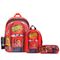 Kit Premium Mochila Disney Carros com Lancheira Carros e Estojo Vermelho
