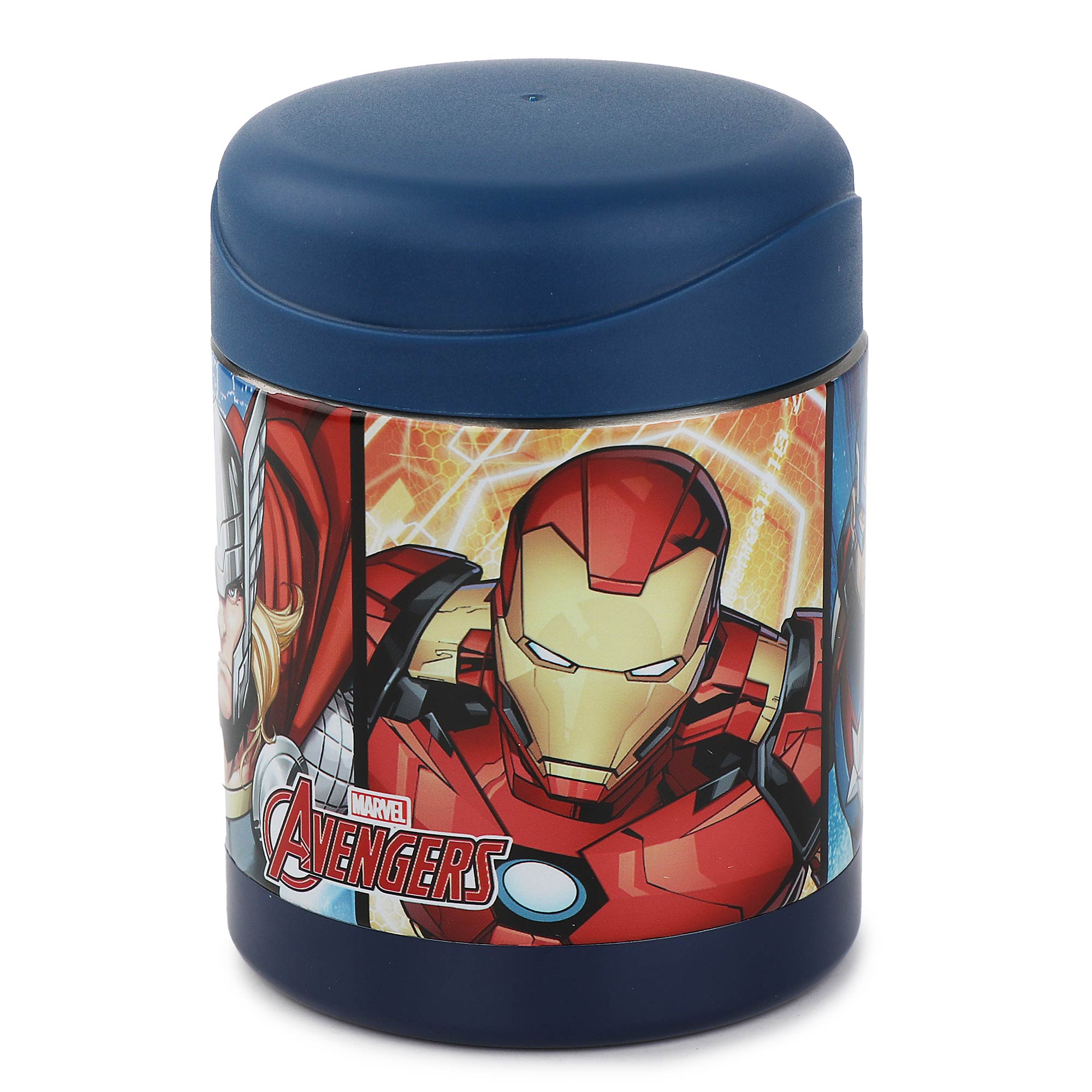 Pote Térmico Infantil 300ml Vingadores Azul
