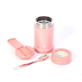Pote Térmico 500ml com Colher Rosa
