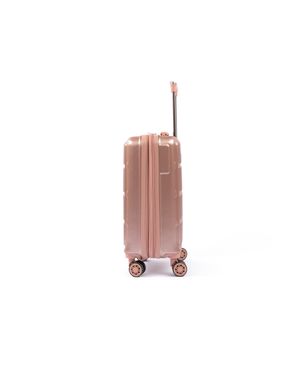 Mala de Bordo 10 kg Policarbonato 4 Rodas Zíper Antifurto Bagaggio Croácia 20'' Rosé – foto 3