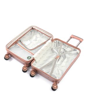 Mala de Bordo 10 kg Policarbonato 4 Rodas Zíper Antifurto Bagaggio Croácia 20'' Rosé – foto 7