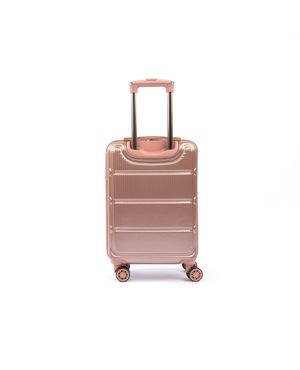 Mala de Bordo 10 kg Policarbonato 4 Rodas Zíper Antifurto Bagaggio Croácia 20'' Rosé – foto 8