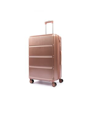 Mala Grande 32 kg Policarbonato 4 Rodas Zíper Antifurto Bagaggio Croácia Rosé – foto 2