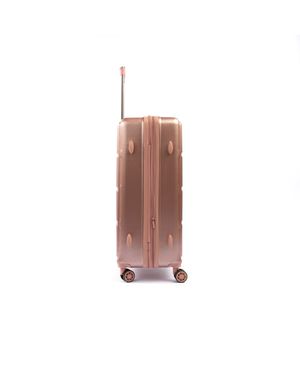 Mala Grande 32 kg Policarbonato 4 Rodas Zíper Antifurto Bagaggio Croácia Rosé – foto 5