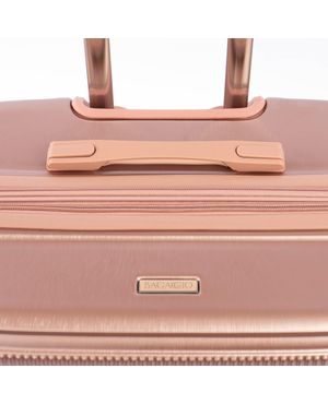 Mala Grande 32 kg Policarbonato 4 Rodas Zíper Antifurto Bagaggio Croácia Rosé – foto 6