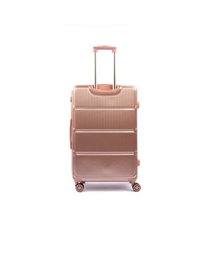 Mala Grande 32 kg Policarbonato 4 Rodas Zíper Antifurto Bagaggio Croácia Rosé – foto 10