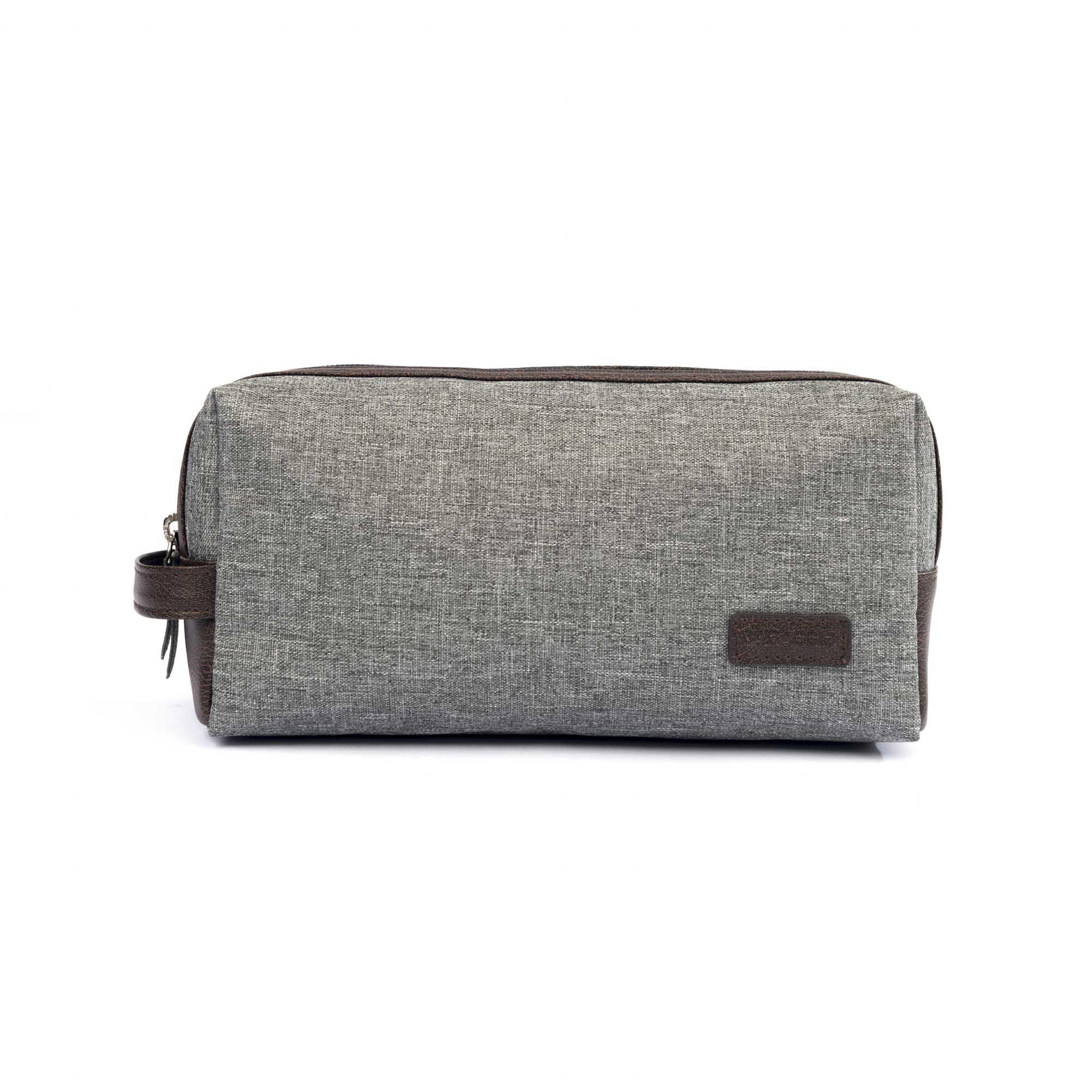 Nécessaire Viagem Masculina Pequena com Alça Cinza