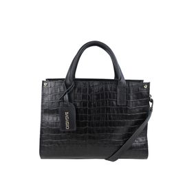 Bolsa de Mão Feminina de Couro Harare Preta