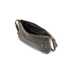 Bolsa Transversal Feminina de Couro Emmen Preta – foto 2