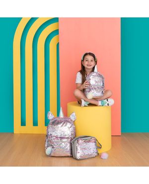 Mochila Infantil Feminina Unicórnio II Lilás – foto 7