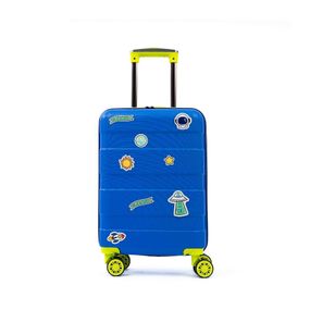 Mala de Bordo 10 kg ABS 4 Rodas Bagaggio Kids 18.5'' Azul escura