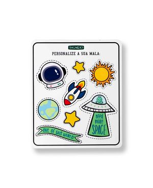 Mala de Bordo 10 kg ABS 4 Rodas Bagaggio Kids 18.5'' Azul escura – foto 12