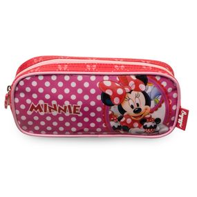 Estojo Escolar Feminino Minnie 18K Vermelho