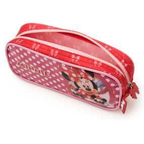 Estojo Escolar Feminino Minnie 18K Vermelho – foto 2